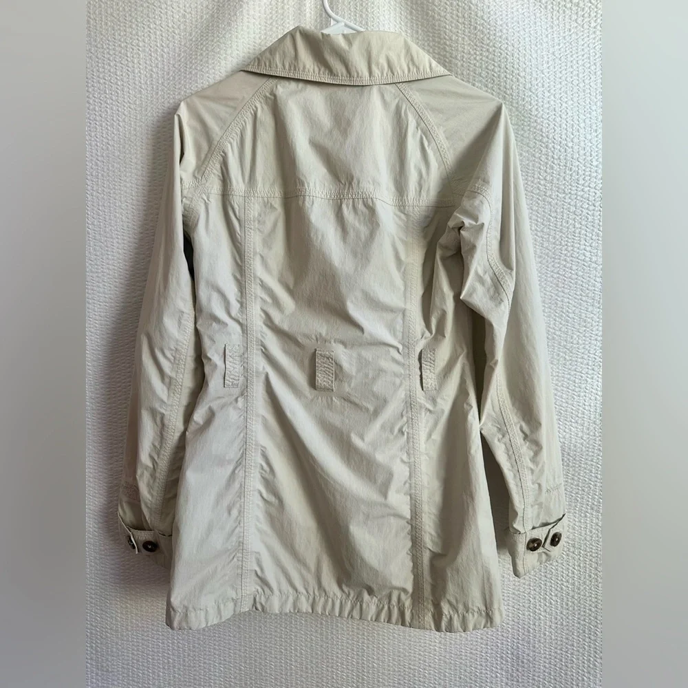 The North Face Off White Beige Trench Coat Jacket Women’s XS Double Breasted - Picture 3 of 13